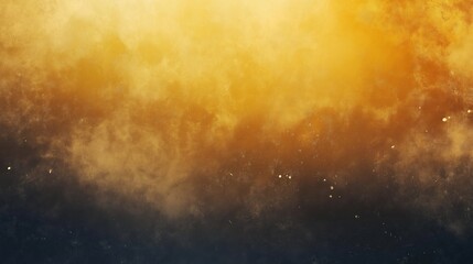 Obraz premium Grainy gradient background gray brown golden yellow glowing light dark noise texture banner poster backdrop design.