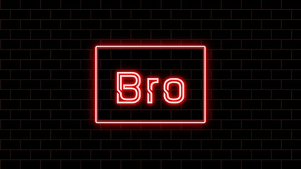 Bro のネオン文字