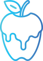 Illustration of ice-apple with green leaf, Vector illustration of ice-apple clustered together with a green leaf, showcasing a simple, minimalistic,stylized vector,colorful design.