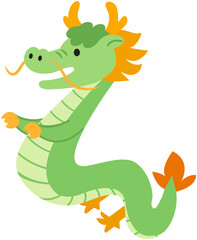 Obraz premium Chinese Dragon illustration 