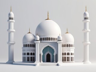 Fototapeta premium mosque 3d render 