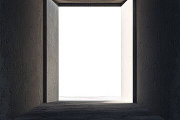 A versatile escape-themed poster template with a blank frame, perfect for displaying your imaginative designs against a clean white backdrop.