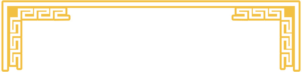 Fototapeta premium Chinese Corner Border