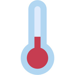 Vector Icon Thermometer, Fahrenheit, Low Temperature, Celsius, Degrees