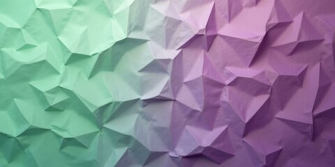 Naklejka premium Lilac to Cadet Blue with Crumpled Pink and Blue Paper Creating a Layered Abstract Effect