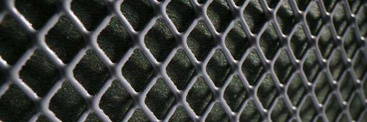 Naklejka premium Durable large metal mesh as abstract industrial background