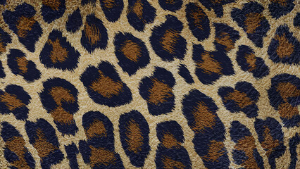 leopard print texture: a leopard print pattern with a slightly rough, grainy texture, giving it a tactile, rugged feel