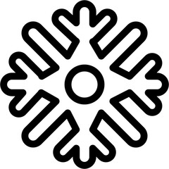 Vector Icon Snowflake, Haw Weather, Cold, winter, Snow, Nature