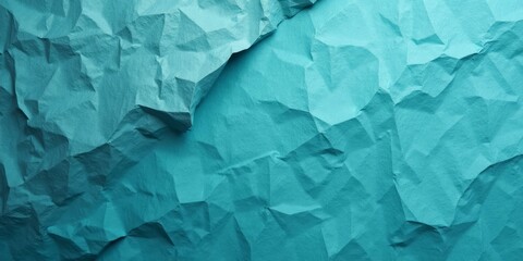 Obraz premium Slate Textured Paper in Turquoise with Aged Crumpled Light Blue and Shadowy Abstract Pattern