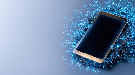 A photostock of a digital tablet isolated on a white background, showcasing modern tech devices.