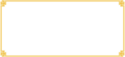 Obraz premium Chinese Geometry Decorative Border