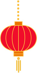 Chinese Lantern flat icon
