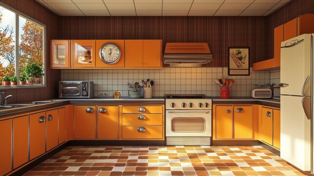 1970s kitchen transformation processed to whole foods vintage appliances