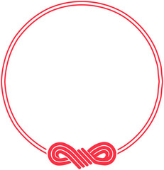 Japanese Awaji knot mizuhiki frame