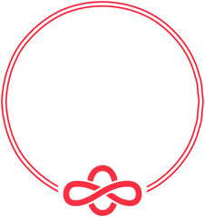 Japanese Awaji knot mizuhiki frame