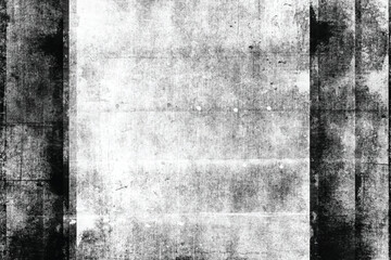 Fototapeta premium Black and white grungy abstract background. Grungy frame. Vector illustration 