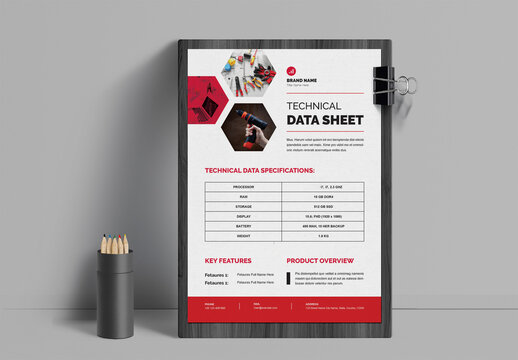 Product Technical Data Sheet Template