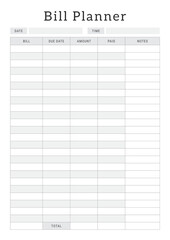 Bill Planner