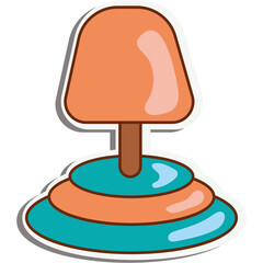 Standing Lamp Sticker