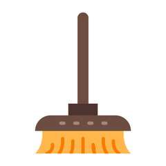 Broom Flat Icon Design