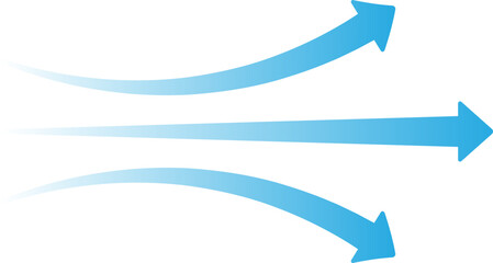 Airflow Arrow Wind and Motion Symbol