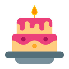 Cake Flat Icon Design