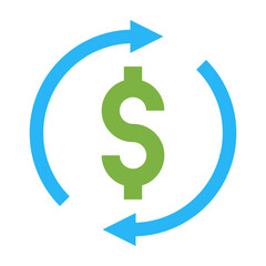 Obraz premium Refund Flat Icon Design