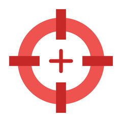Target Flat Icon Design