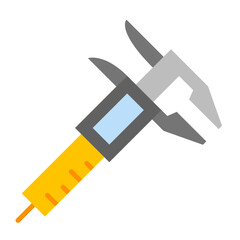 Digital Caliper Flat Icon Design