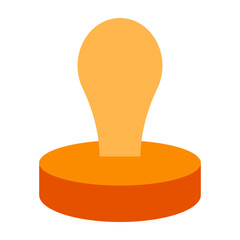 Stamp Flat Icon Design