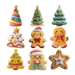 Cute Festive Cookie Illustrations For Holidays