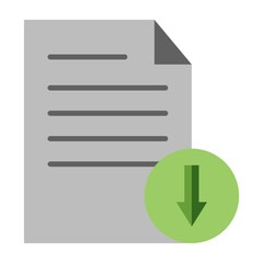 Save File Flat Icon Design