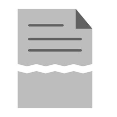 Obraz premium Corrupted File Flat Icon Design