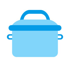 Cooking Pot Flat Icon Design