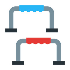 Obraz premium Push Up Bar Flat Icon Design