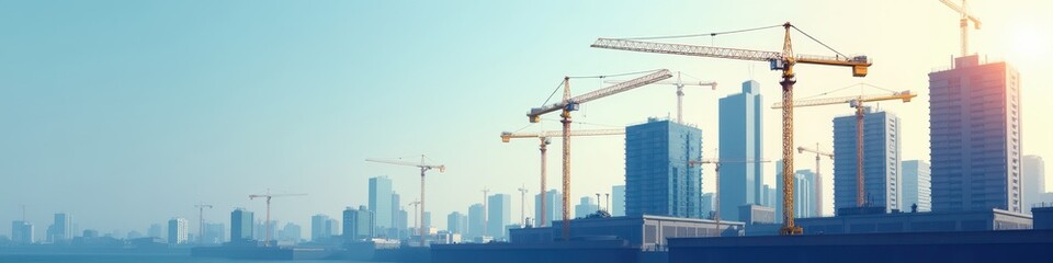 Construction company background website banners