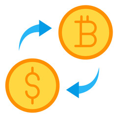 Exchange Flat Icon Design