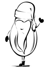 Weihnachtsmann Avocado