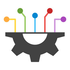 Technology Flat Icon Design