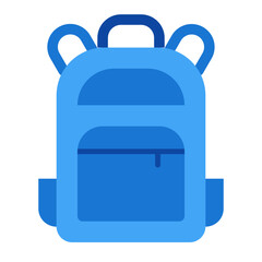 Backpack Flat Icon Design