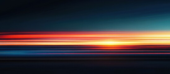 Stunning Abstract Light Streaks at Sunset Captured in Motion for Dynamic and Vibrant Backgrounds