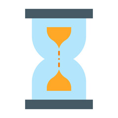 Hourglass Flat Icon Design