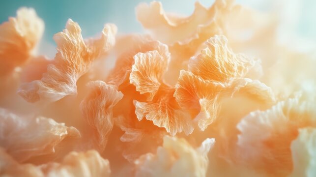 Delicate crispy whim in soft light with dreamy background