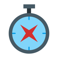 Compass Flat Icon Design