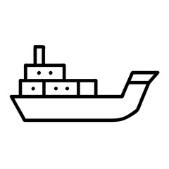 Fototapeta premium freighter-icon