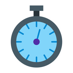 Stopwatch Flat Icon Design