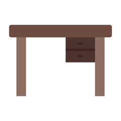Desk Flat Icon Design