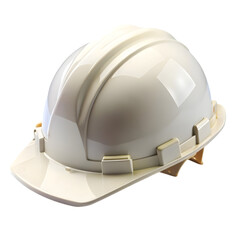 Fototapeta premium white safety helmet isolated on transparent background