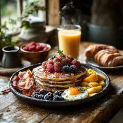 A Cozy Country Breakfast Spread