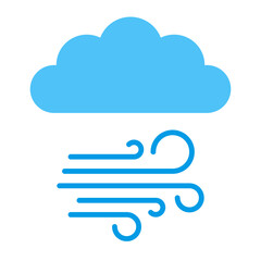 Wind Flat Icon Design